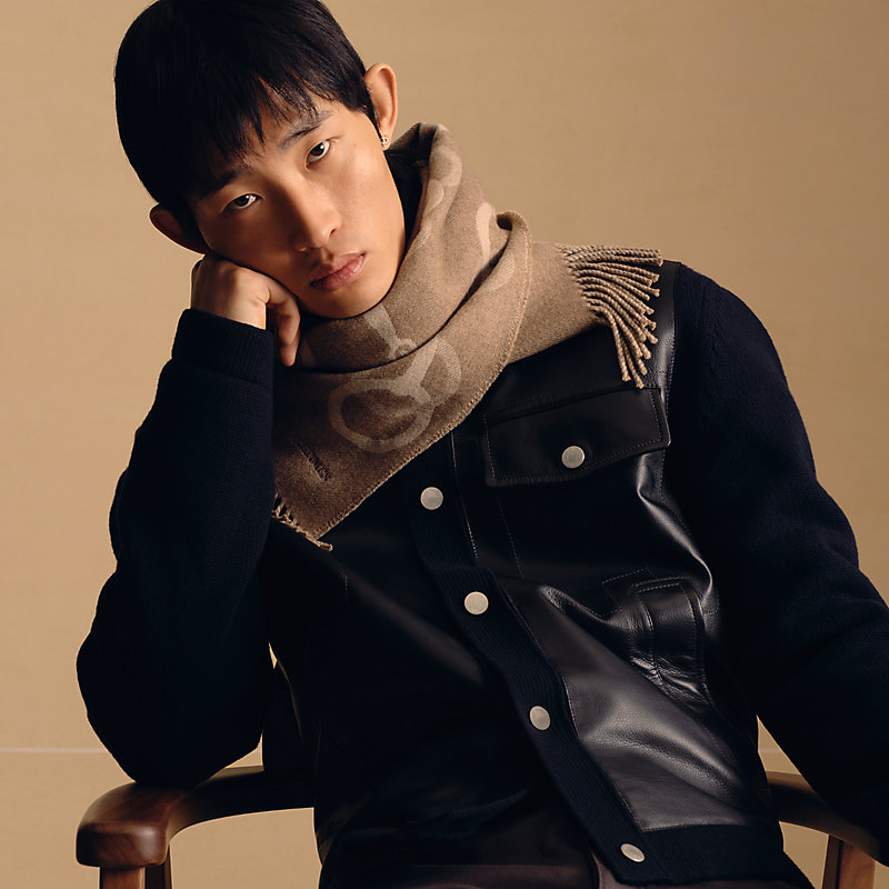 カシミヤマフラー 25×170 cm 《エニー・モール》 - マロン | Hermès